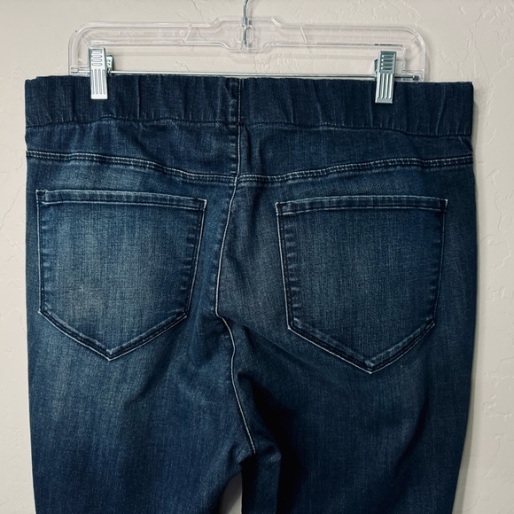 NYDJ Pull-On Jeans Straight Leg Fit Stretch Dark Wash High-Rise Denim SZ 16W - Picture 6 of 15